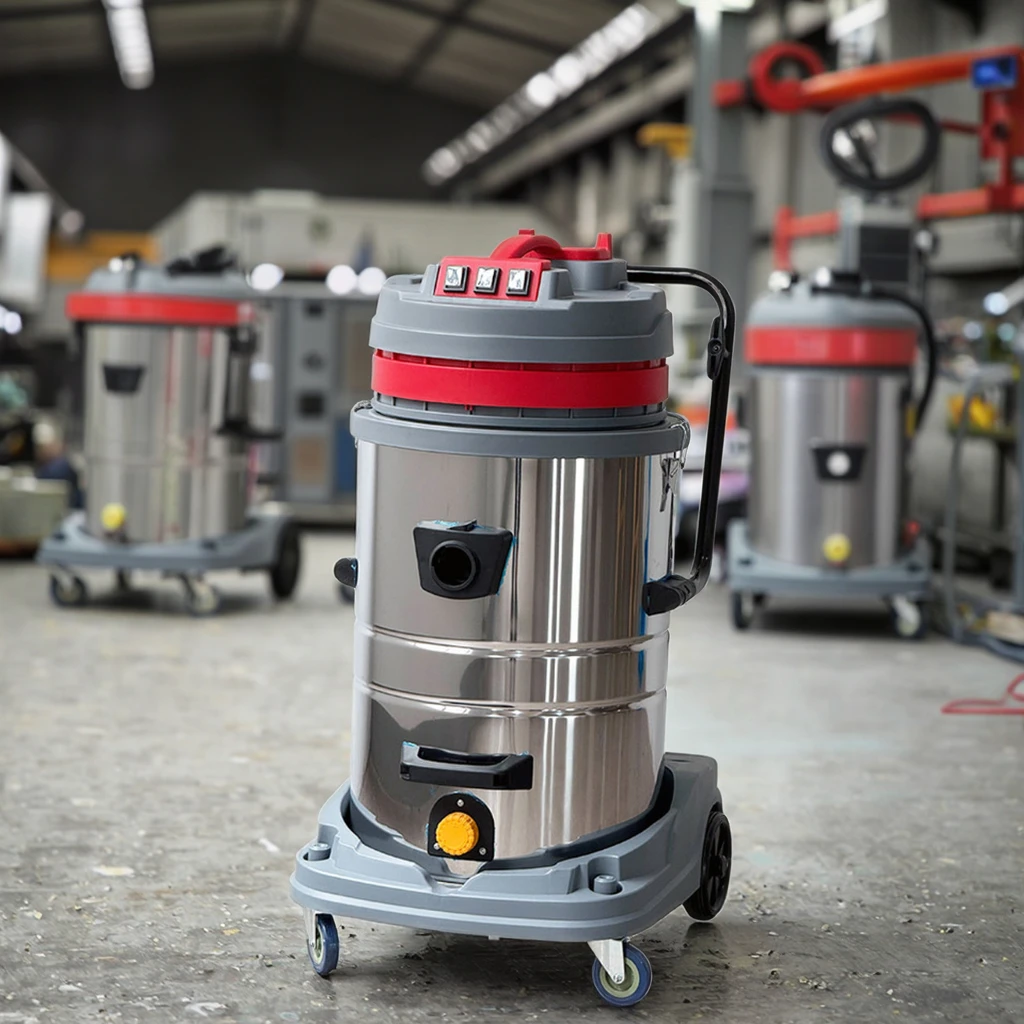 เครื่องดูดฝุ่นแบบถังสแตนเลส รุ่น Professional Series 60/70/80 ลิตร สำหรับดูดฝุ่นแห้งและเปียก แบบไม่ใช้ถุงกรองน้ำ ใช้ในอุตสาหกรรม