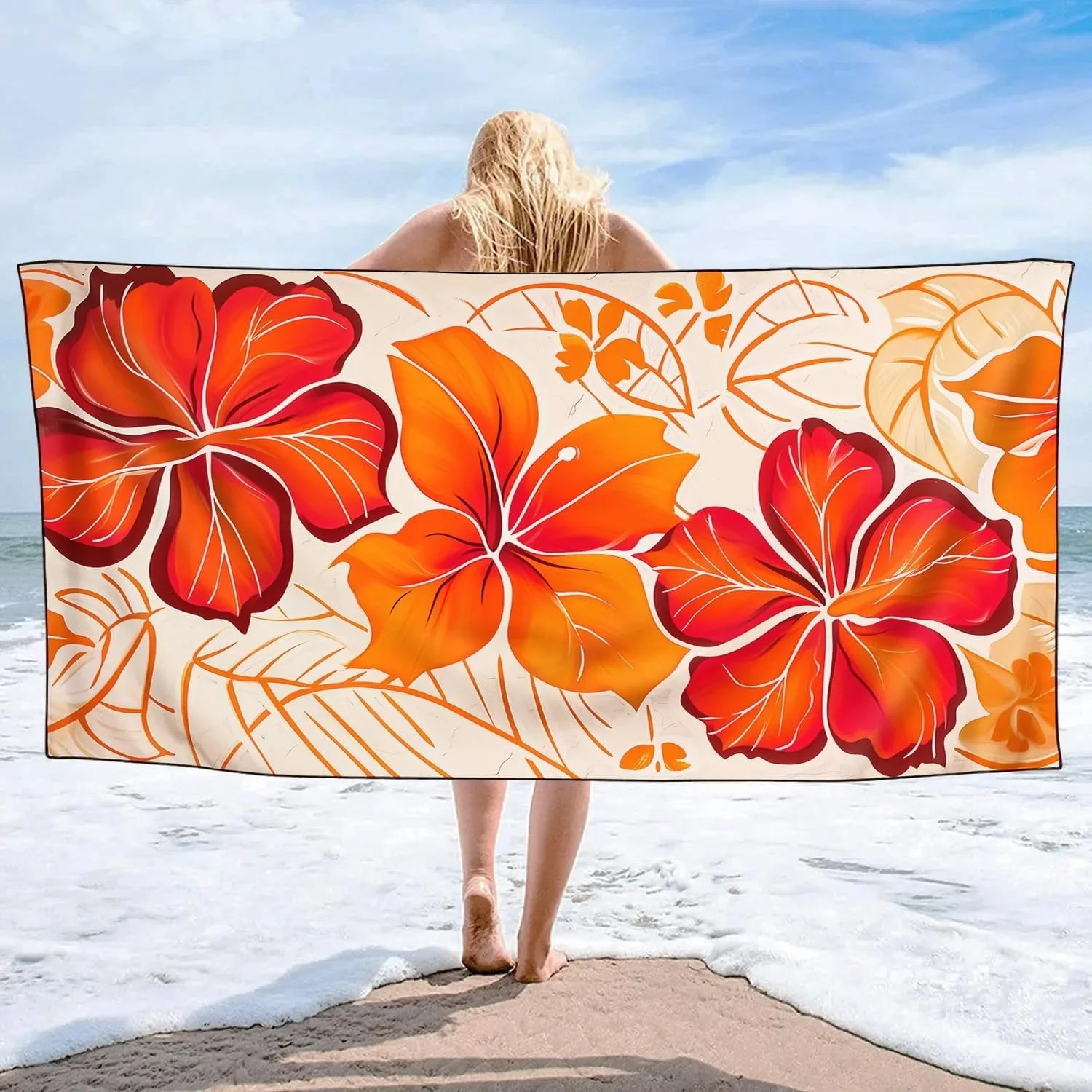 Hawaii Style QuickDry Beach Towel  Perfect for Family Friends Bath Yoga Tourism Beach Camping Swimming Gym