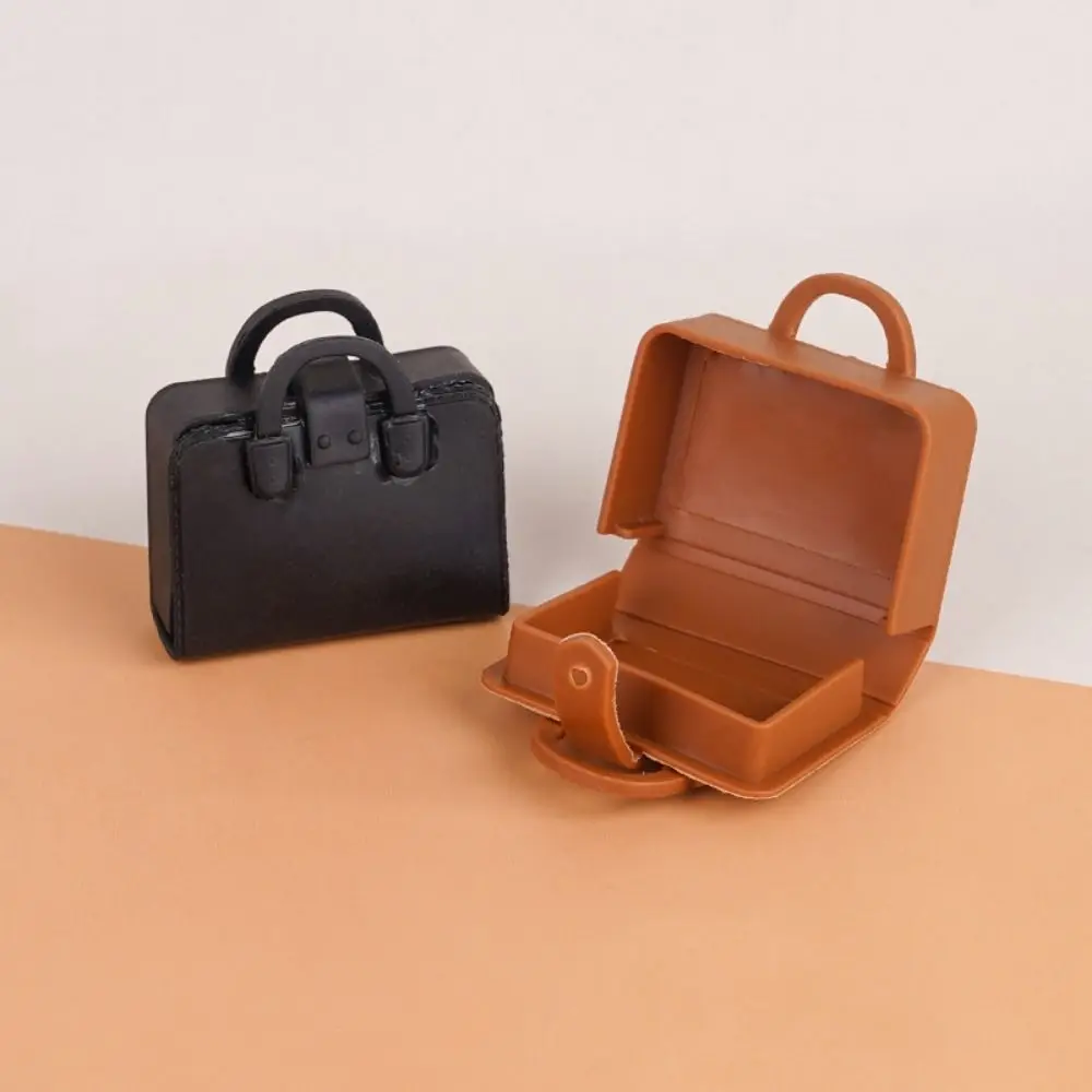 1/12 casa de bonecas mini mesa móveis modelo cena modelo em miniatura sala de aula mochila modelo simulação mochilas vintage