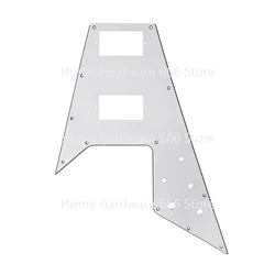 Swallowtail Electric Guitar Guard Board, Aircraft Guitar Front Panel, White Baffle