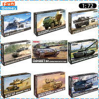 MENG 1/72 German Leopard 2A4 Main Battle Tanks Assemble Figure Whole Set 72-009 Model Assembly Uncolored Plastic Toy Gift
