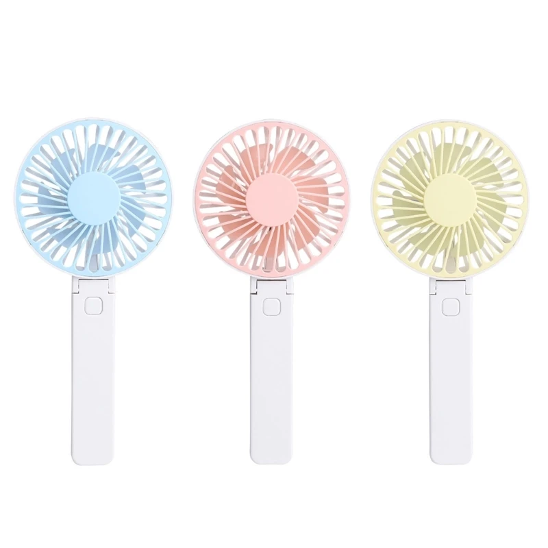 

M2EE Foldable Handheld Fan Foldable Fan Rechargeable 3000mAh 3 Speed Electricity Rechargeable Fan Quiet for Outdoor