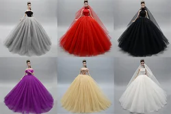 1 Set Cloth Doll Accessories Princess Dress + Shoes for 30cm 11 Inch Barbie Doll Kids or Birthday Gift