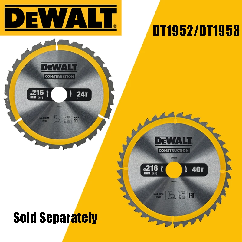 DEWALT DT1952 DT1953 Construction Carpentry Cutting Circular Saw Blade Power Tool Accessories