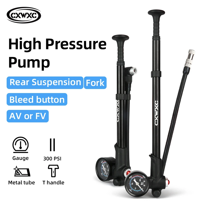 Le CXWXC 300psi Une pompe à suspension de vélo fiable et précise pour les amateurs de VTT