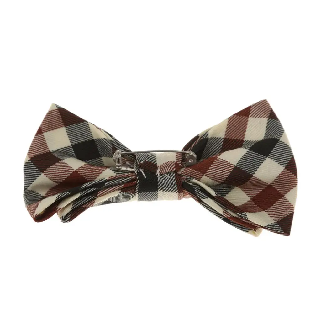 Kid Bowtie Suspenders Plaid Necktie Adjustable Clip-on Braces Elastic Belt Set for Baby Boy Girl Trousers