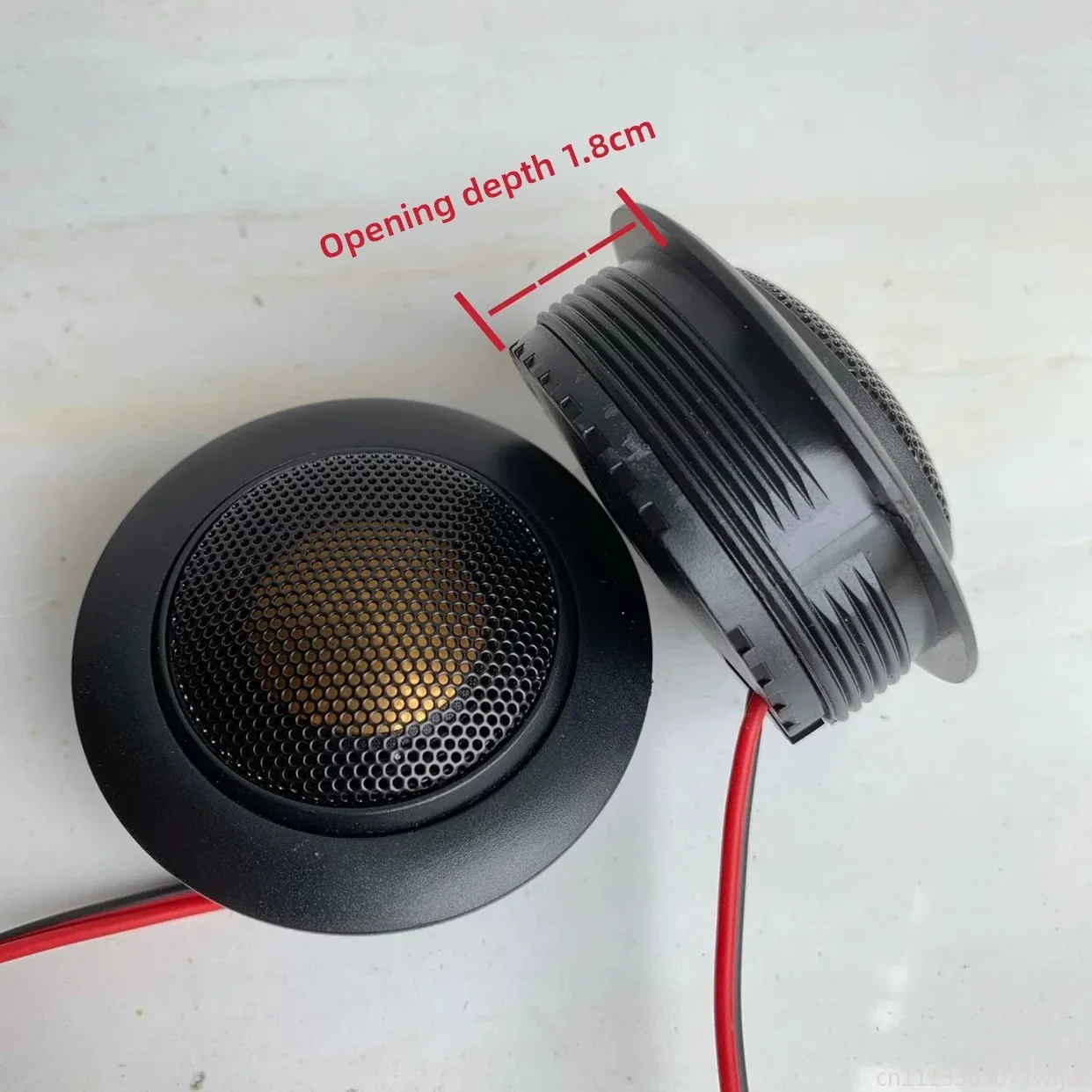1.5-inch Car Audio Tweeter Speaker Pair, High Pitch Horn for Car Installation, Auto Sound Modification Accessory
