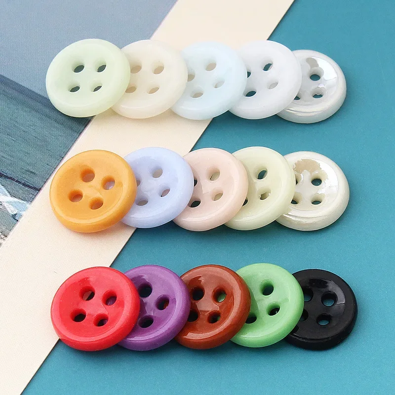 

High-end Shirts Cardigans Fashionable Ceramics Four-eyes All-match Texture Clothes Decorative Accessories Buttons 100pcs/bag