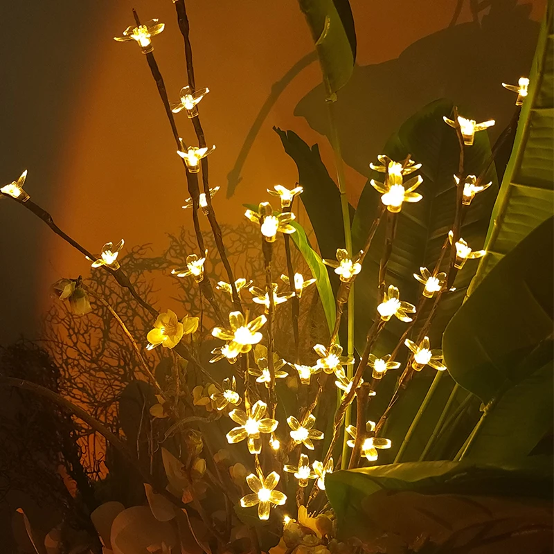 LEDツリーブランチフラワーライト,ロマンチックな雰囲気,部屋の装飾,新鮮な花,スターライト,バレンタインデー,新しい