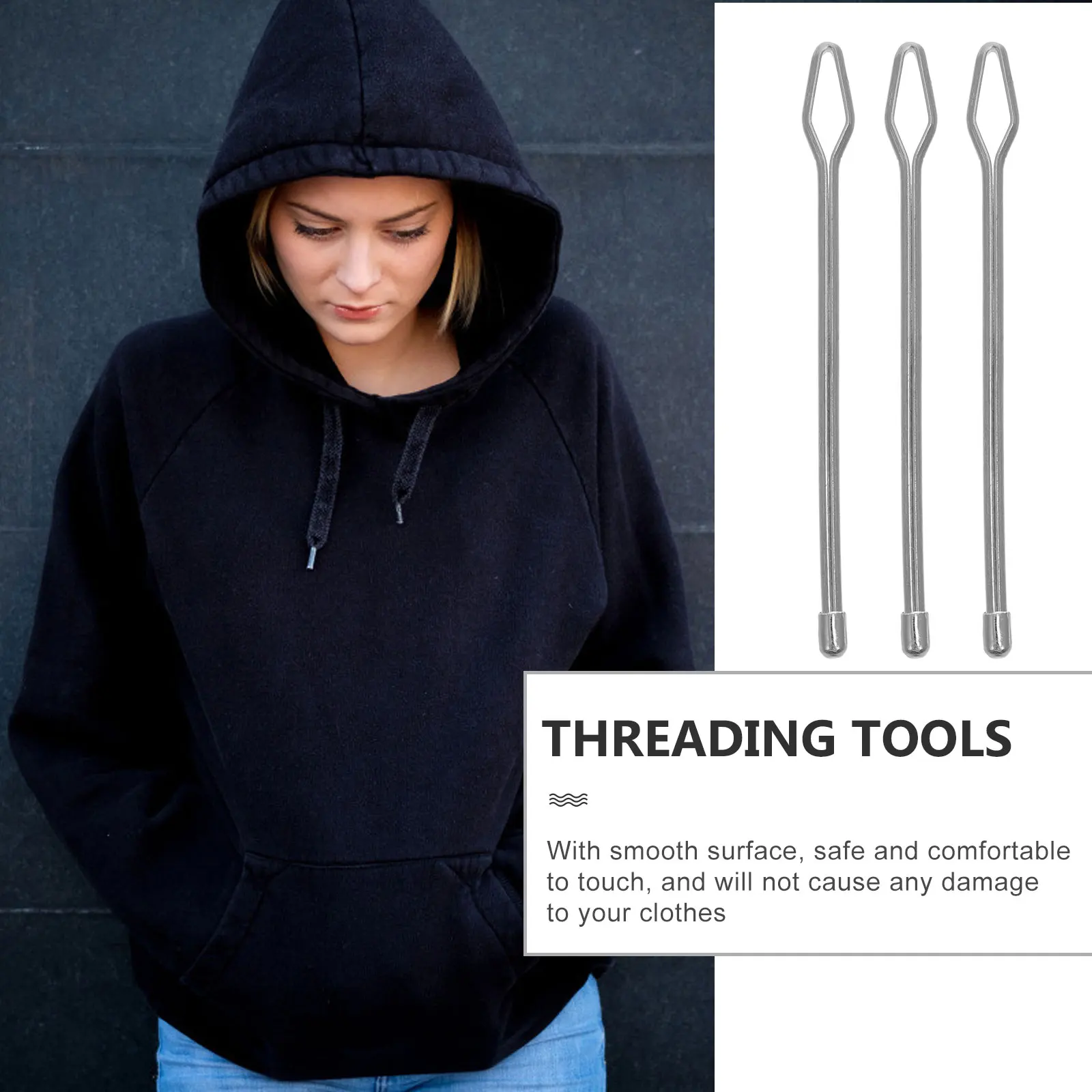 

6 Pcs Threader Tool for Sewing Cord Wire Loop Rope Embroidery H work Craft Supplies DIY Cross Stitch Accessories