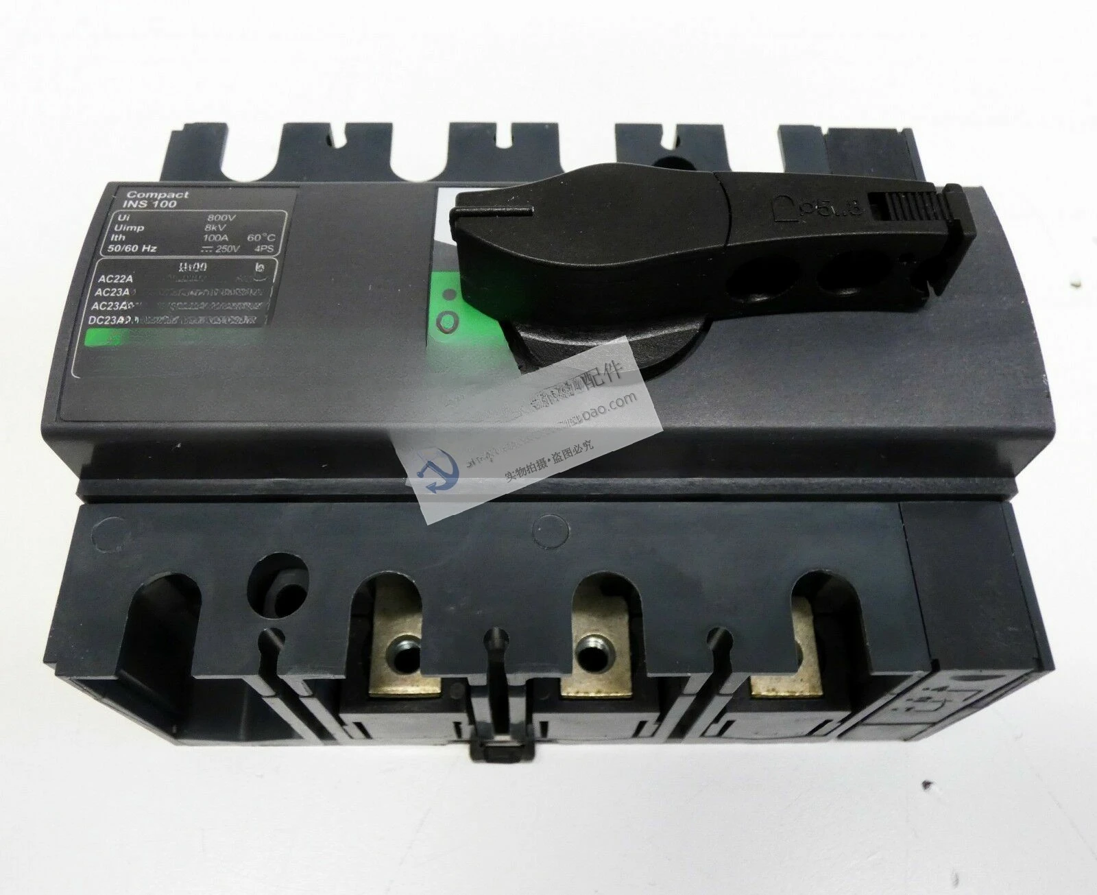 Load Switch INS100 3P Black Handle; 28908