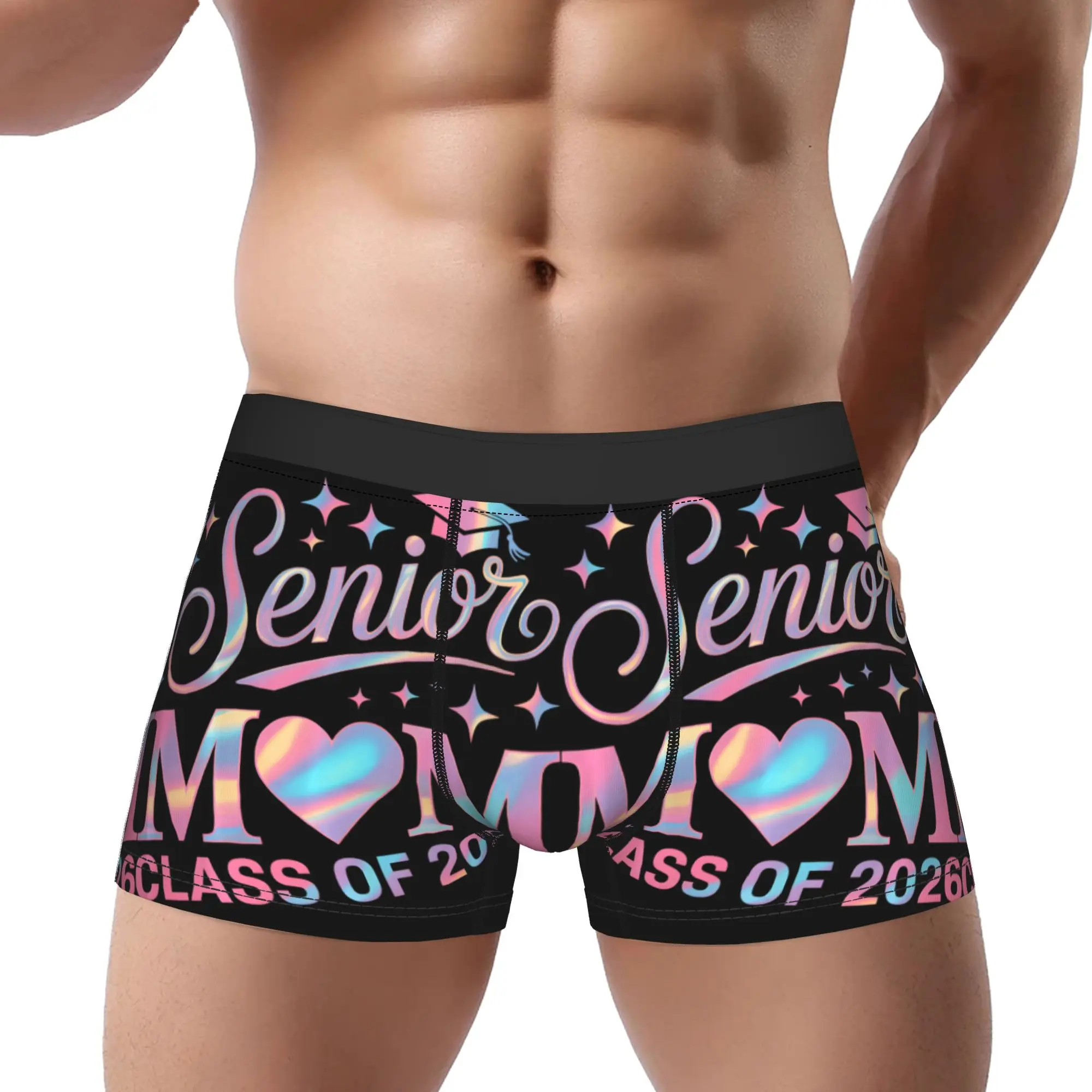 Senior Mom Graduation Proud Graduate Class Of 2026 Underpants Homme Panties Man Underwear Ventilate Shorts Boxer Briefs