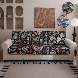 Boho Printed Water Repellent Couch Cover Elastic Sofa Cover for Living Room Pets Corner L Shaped Chaise Lounge Sofa Slipcover