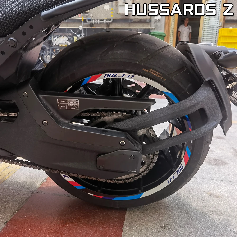 Motorcycle Waterproof Wheel Stickers Rim Stripes Hub Decal Tape Accessorise For Keeway BENDA LFC 700 Benda 700 LFC Pro 2021-2025 - view 3