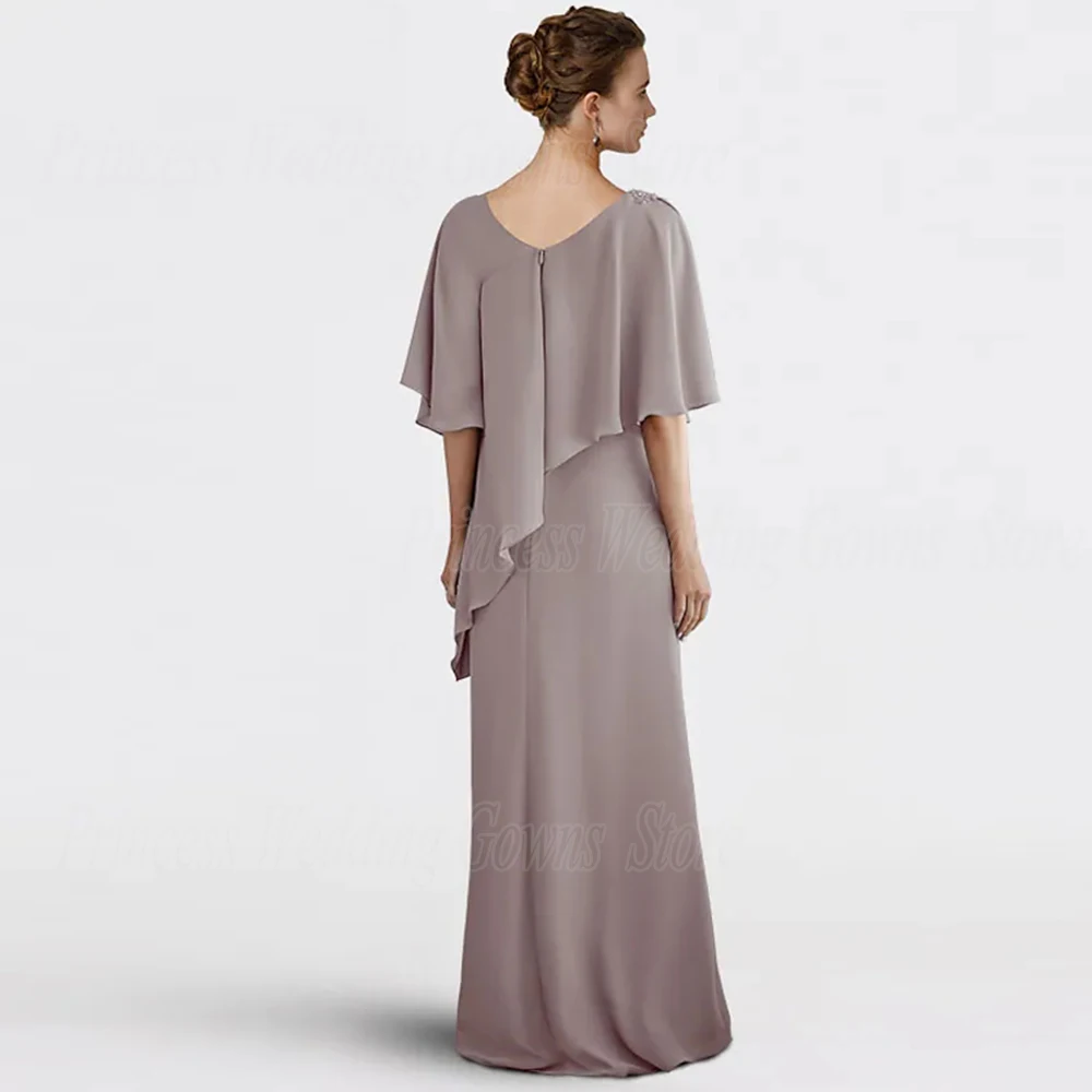 Elegante Sommer 2022 Kleider Für Hochzeit Gast Frau Chiffon Mutter Der Bräutigam Kleid EINE Linie Strand Party Bodenlangen große