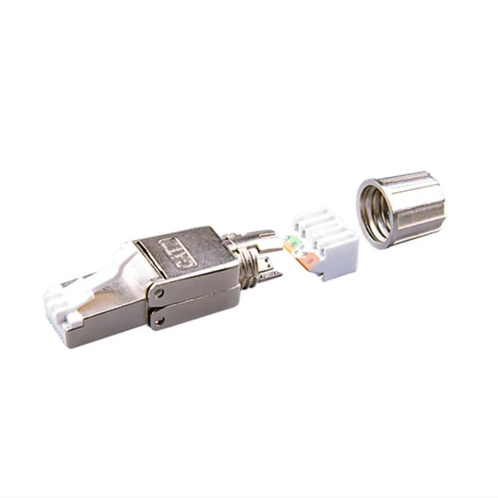 Cat6A Cat7 Network RJ45 Connector Networking UTP With PCB 23-26AWG Crimping Adapter Cat6 Cat.6A Cat7 Ethernet Cable Jacks