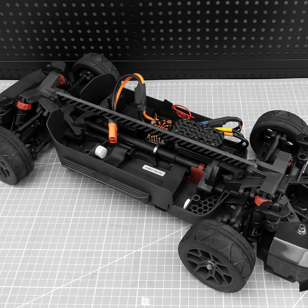 YEAHRUN Snelheidstest Beschermhoes/Auto Shell Kolom/Midden Chassis Bracket Mount voor ARRMA VENDETTA 3S 1/8 RC Auto Upgrade