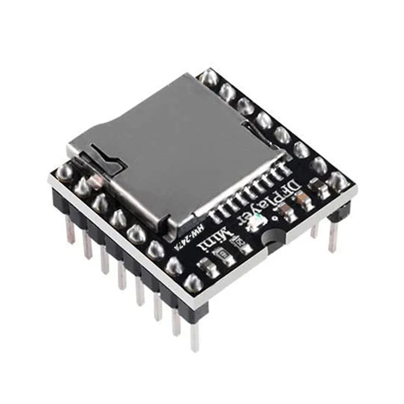 5pcs DFPlayer Mini MP3 Player Module MP3 Voice Decode Board Supporting TF Card U-Disk IO/Serial Port/AD for Arduino