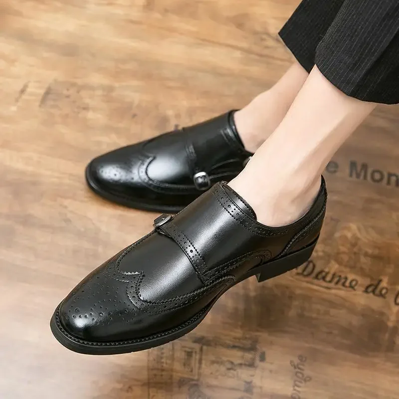 Men's Shoes Moccasins Formal Wear New Fashion Shoes Vintage Leather Shoes Men's Sneaker Wedding