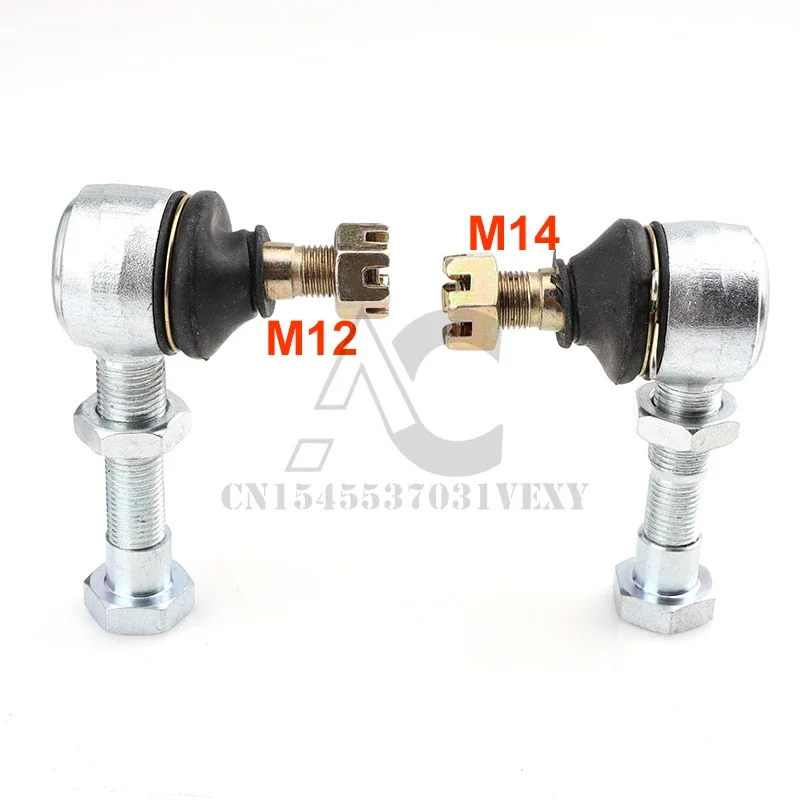 M12-M14 Tie Rod End Kit Ball Joint Fits China ATV 50cc 110cc 150cc 200cc 250cc 300cc Go Kart Quad Bike Parts