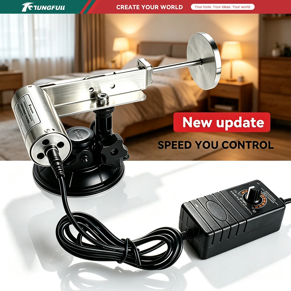 DC24V Mini Reciprocating Linear Actuator 30‑400RPM Adjustable Speed Multi‑Angle Suction Cup Base Telescopic Motor DIY Mechanism