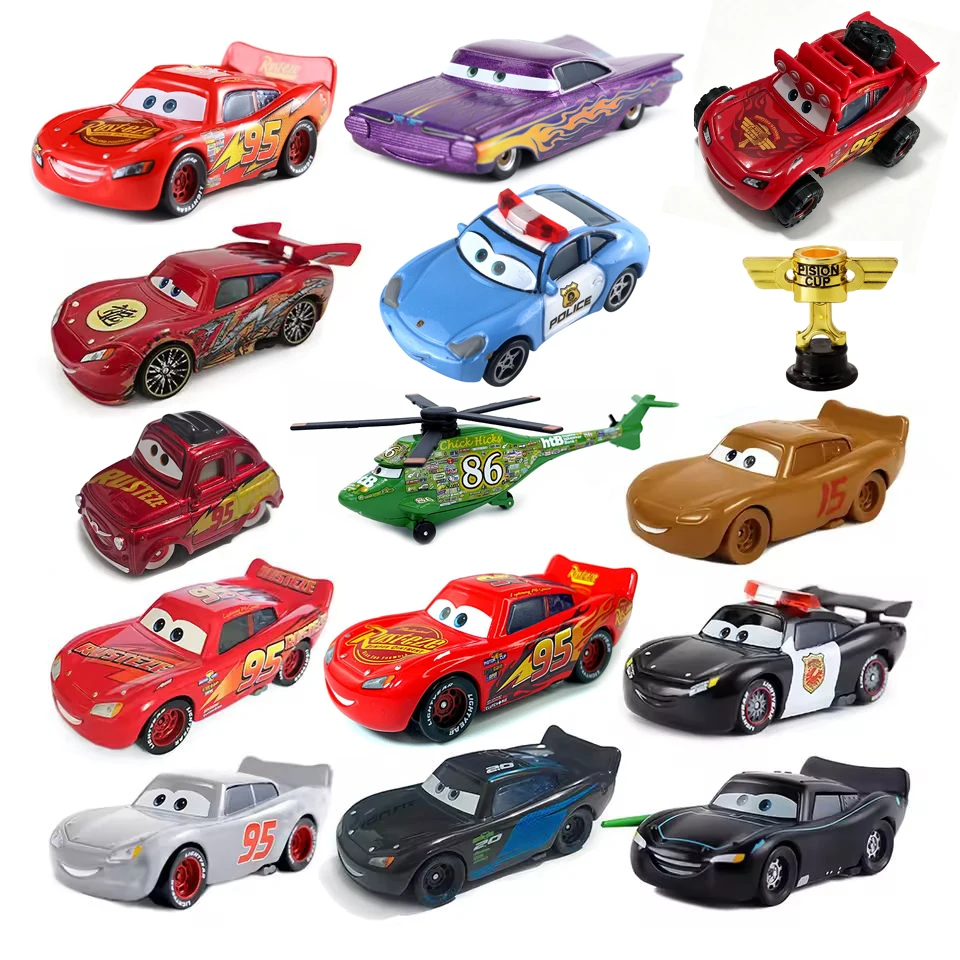 Pixar Cars Lightning Dragon McQueen Racing Toys 1：55 Metal Die Casting Model Car Collectibles Alloy Material Children's Gifts