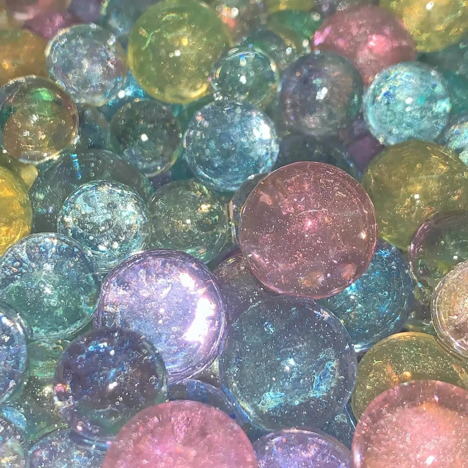 Shiny Gel Balls Water Beads Glitter Pearl Shaped Crystal Soil Growing Water Jelly Beads Magic Big Balls Wedding Home Decorations