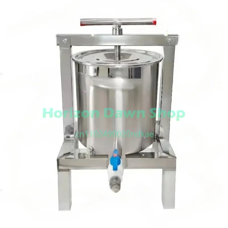 Fully Enclosed Stainless Steel Honey Press Machine Small Beeswax Honey Squeezer Wild Honey Juice Pressing Equipment