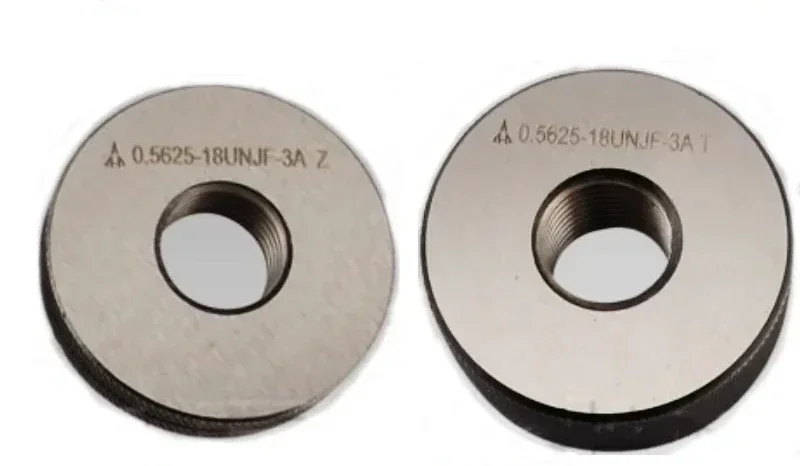 1SET(1*GO+1*NOGO) American Fine Tooth Aviation Thread Ring Gauge Accuracy 3A UNJF UNJC 6-32 8-32 3/4 5/16 10-24  3/8 9/16 7/16