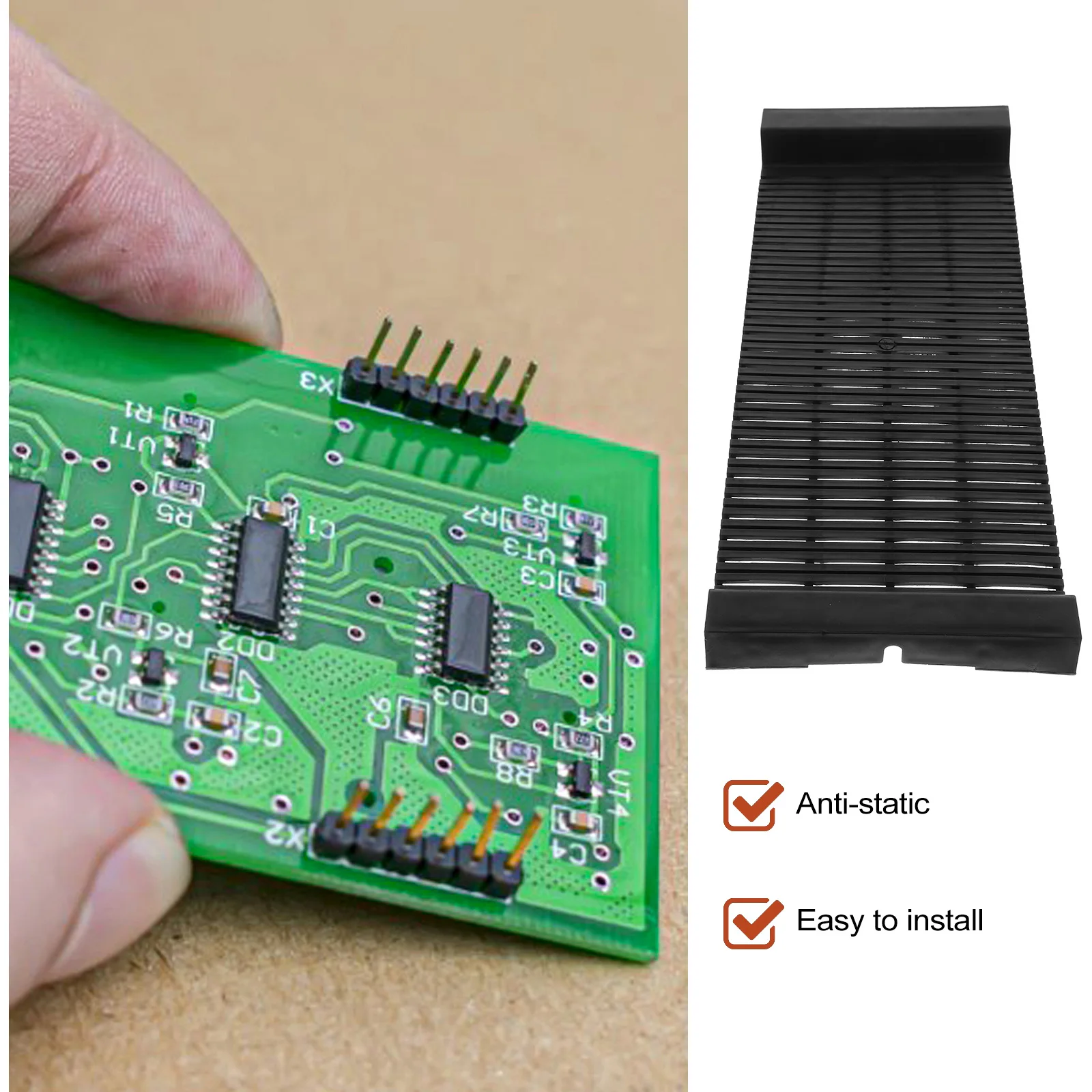 

Anti Static Pcb Holder Plastic Circuit Board Display Stand Tray Rack Storage Bracket Soldering Organizer Anti Electrostatic