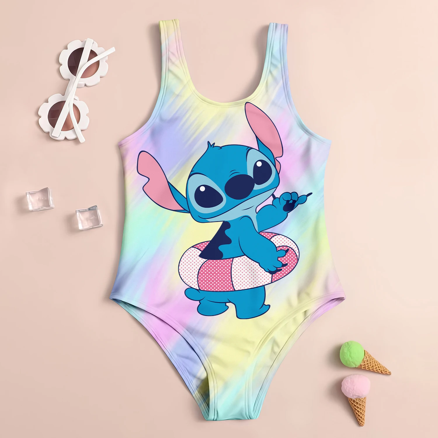 Costumi da bagno per bambini da spiaggia costume da bagno per ragazze di grandi dimensioni costume da bagno estivo carino con punto Bikini ragazza