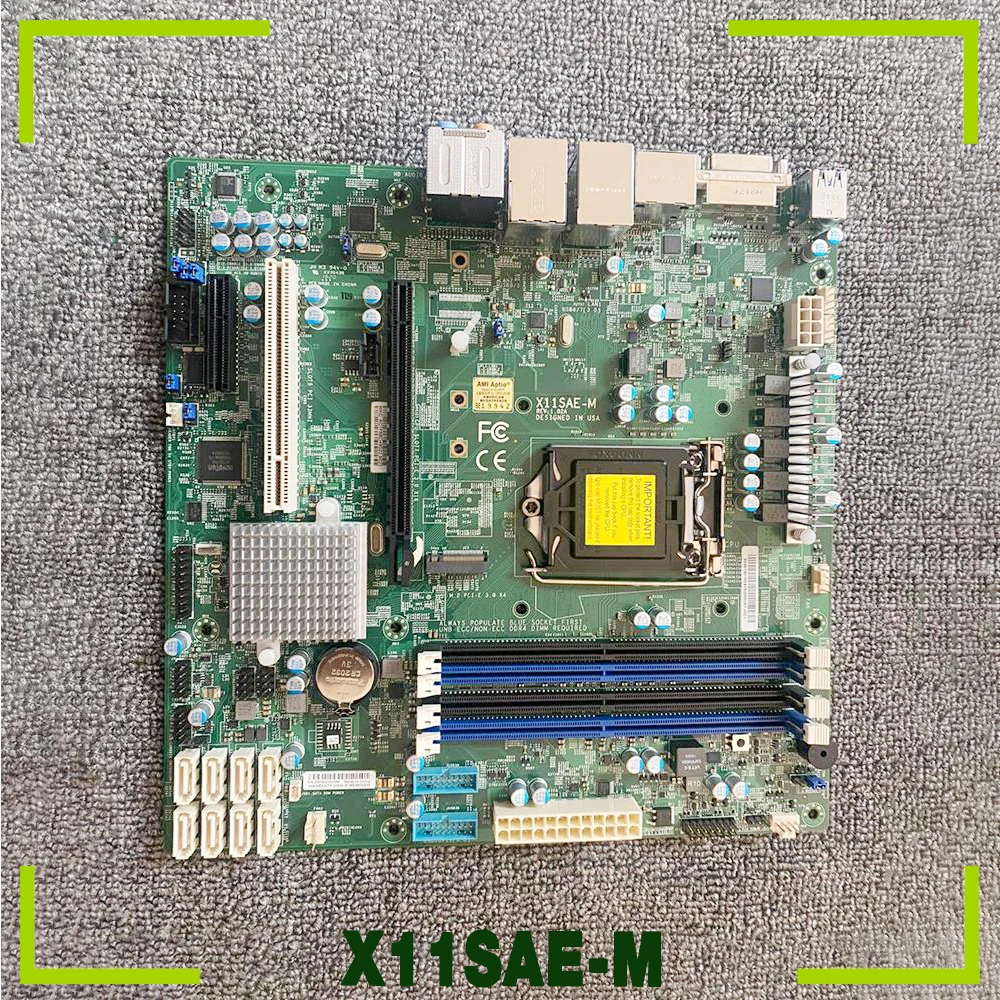 

For Supermicro Motherboard LGA1151 C236 Chipset Xeon E3-1200 v5/v6 6th/7th Gen Core i7/i5/i3 Series X11SAE-M