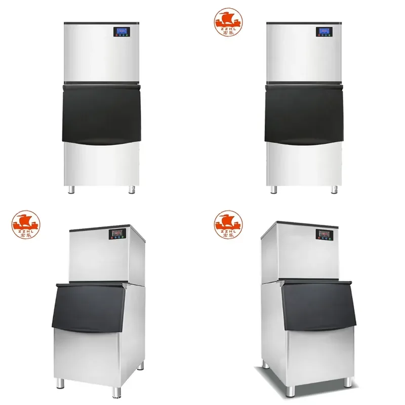 300kg 500kg 1000kg Factory Direct Industrial Big Capacity Cube Ice Maker Machine for Cold Drink Shop