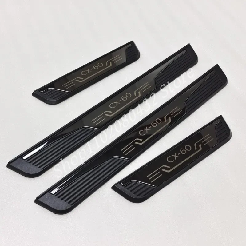 for Mazda CX-60 High-quality stainless steel Plate Door Sill Welcome Pedal Car Styling Accessories 4pcs/set