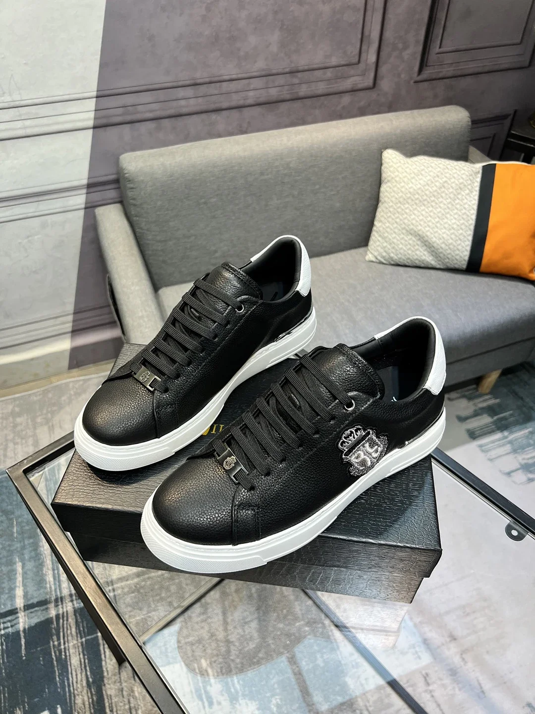BLLIYOSS BILLIONAIRE 2025 New Shoes for Men Calf leather stitching Sports comfort high quality outdoors European big size 38-45