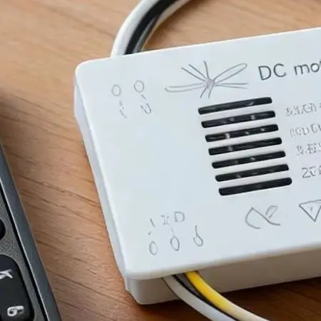 DC Motor Fan Light Remote GY-1019 with AC Input 90-265V 24V DC Output Stepless Dimming and Low Noise Operation