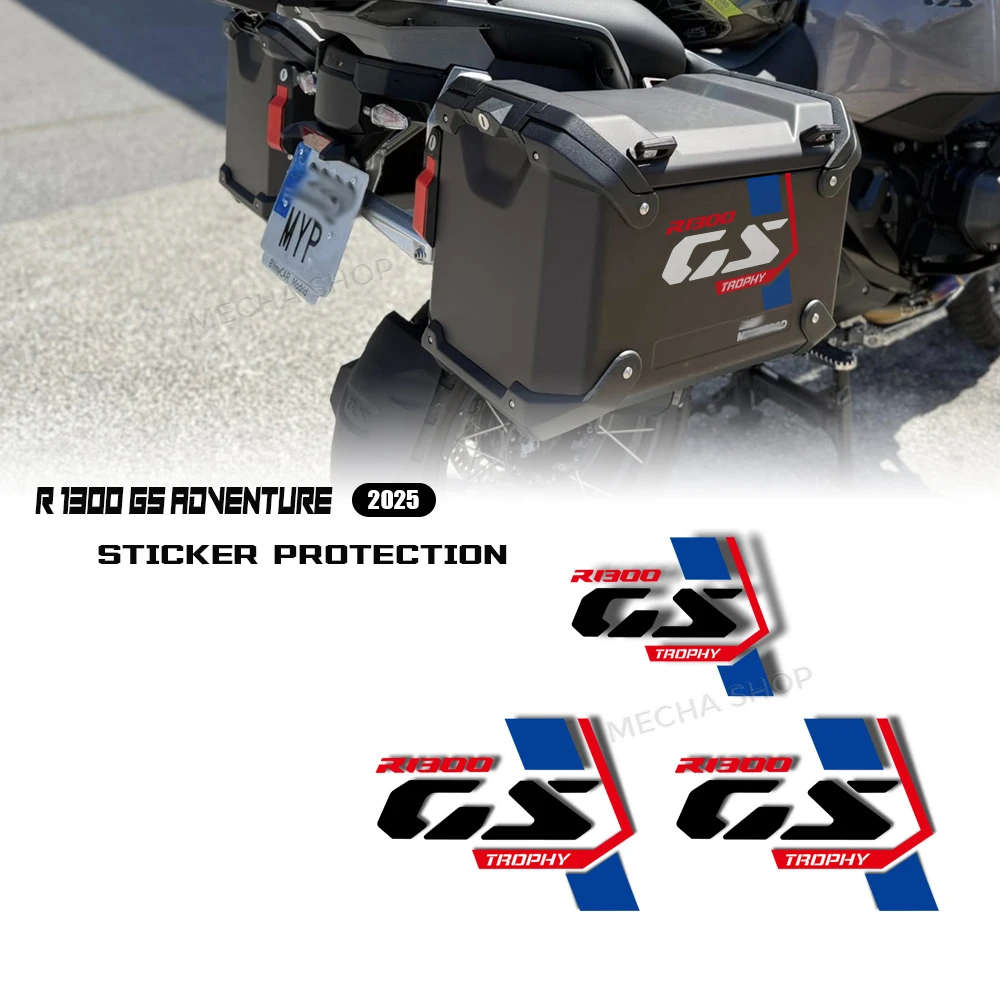 

R1300GS ADV 2025 тройной черный трофей, наклейка на чемодан мотоцикла, защитная наклейка для R1300GSA R1300 GS Adventure
