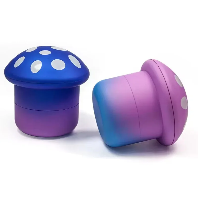 Cute Mushroom 4-Layer Herb Grinder: Tobacco & Spice Grinding Tool with Pollen Catcher – Compact & Efficient