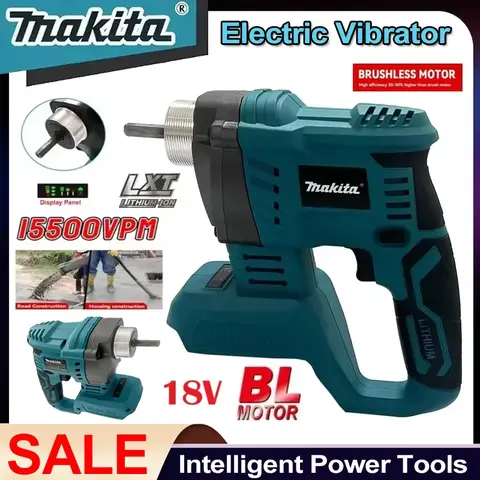마키타 전동 콘크리트 믹싱 도구 브러시리스 시멘트 흙 콘크리트 진동기 고출력 콘크리트 믹서 진동기 18v 배터리용
