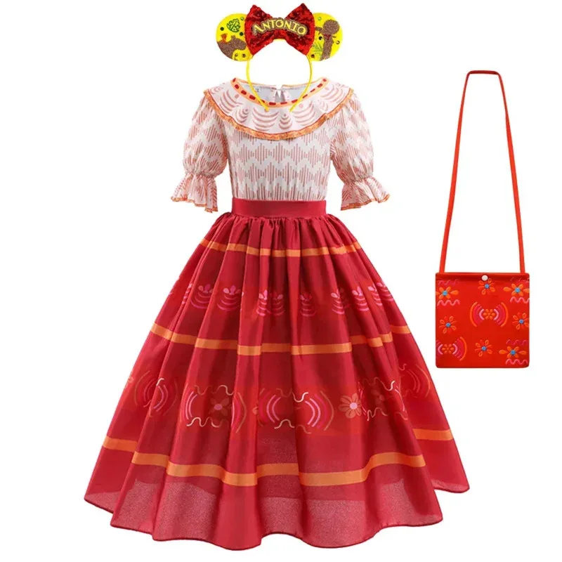 Fascino Mirabel Dolores Ragazze Party Dress Up Madrigal Costume Bambini Luisa Pepa Halloween Cosplay Abiti fantasia per bambini