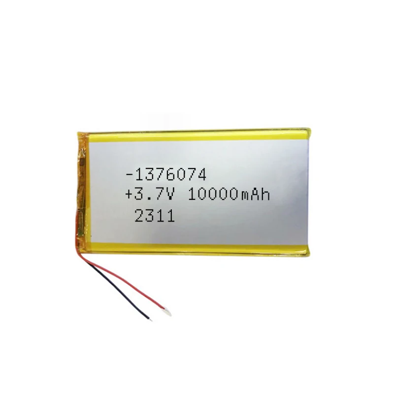 High Qulity 1376074 3.7V 10000mAh Lithium Polymer Batteries Lipo Li-Po for Toy Power Bank GPS Laptop Camping Lights Diy