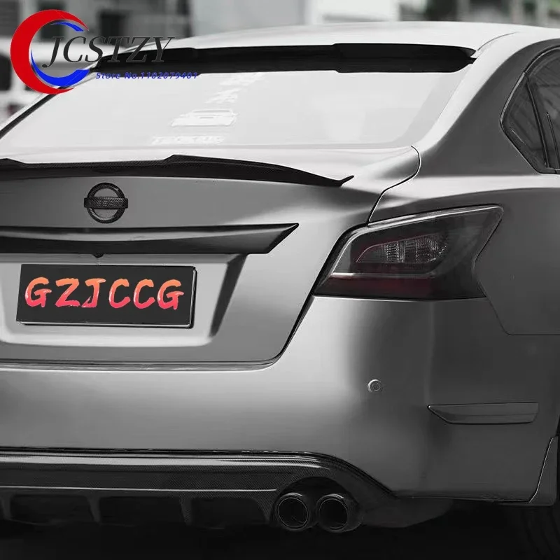 

For Nissan Teana Altima 2013.-2015 Spoiler High Quality carbon fiber Rear Wing Spoilers Trunk Lid Diffuser