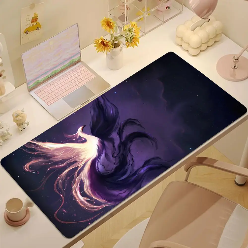 

Коврик для мыши Phoenix, коврик для мыши для планшета, ноутбук, настольный коврик для мыши xl, милый коврик для игровой клавиатуры HD Rainbow, игровой проигрыватель csgo, 90x40