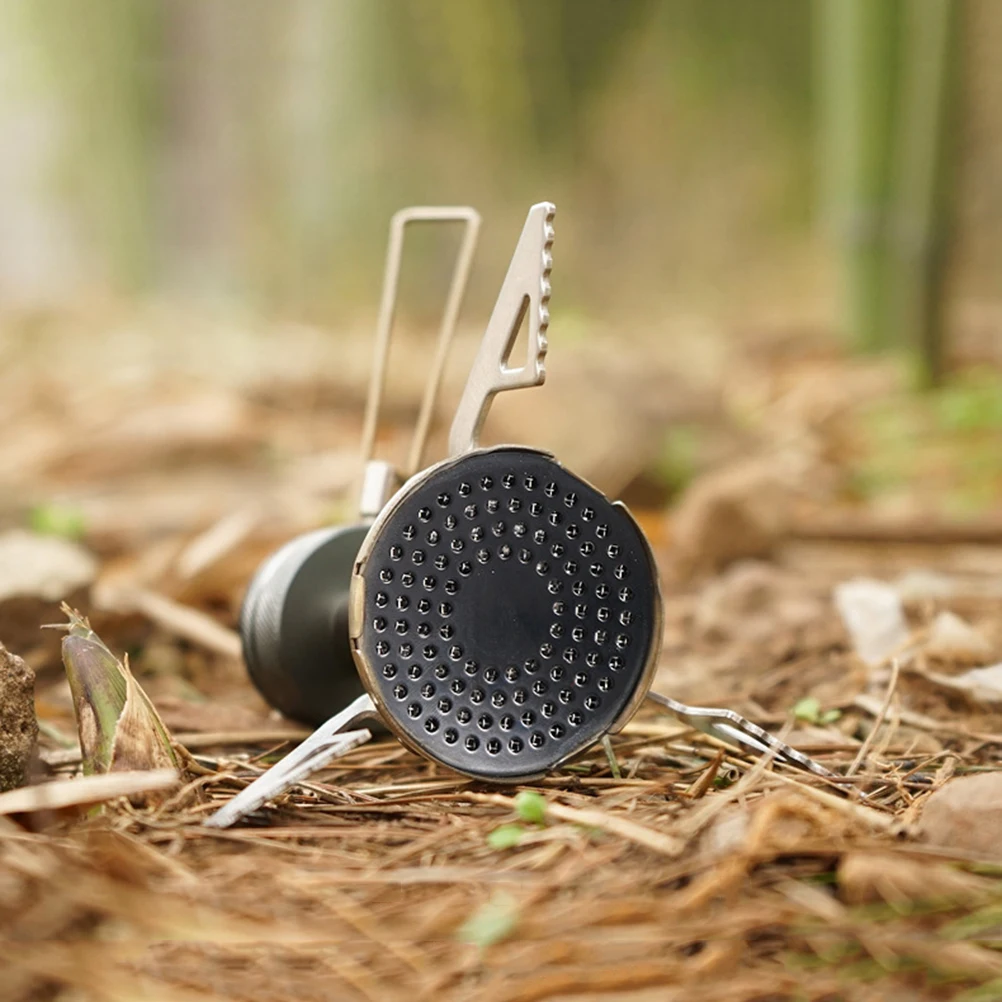 

Lightweight Foldable Mini Stove Head Portable Gas Furnace End For Outdoor Camping Picnic Hiking Compact High Efficiency Stove