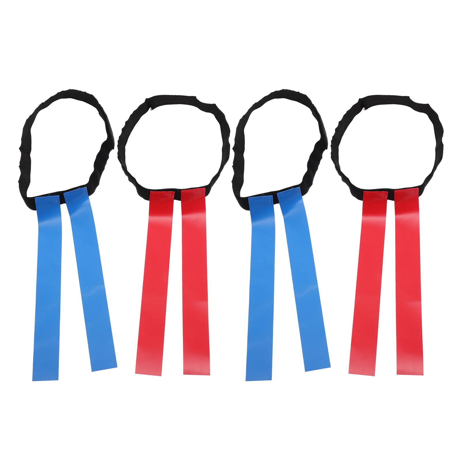 

4pcs Flag Football Belts Durable Adjustable Waist Belt Hook Loop Fastener Youth Sports Outdoor Rugby Training Gear Team