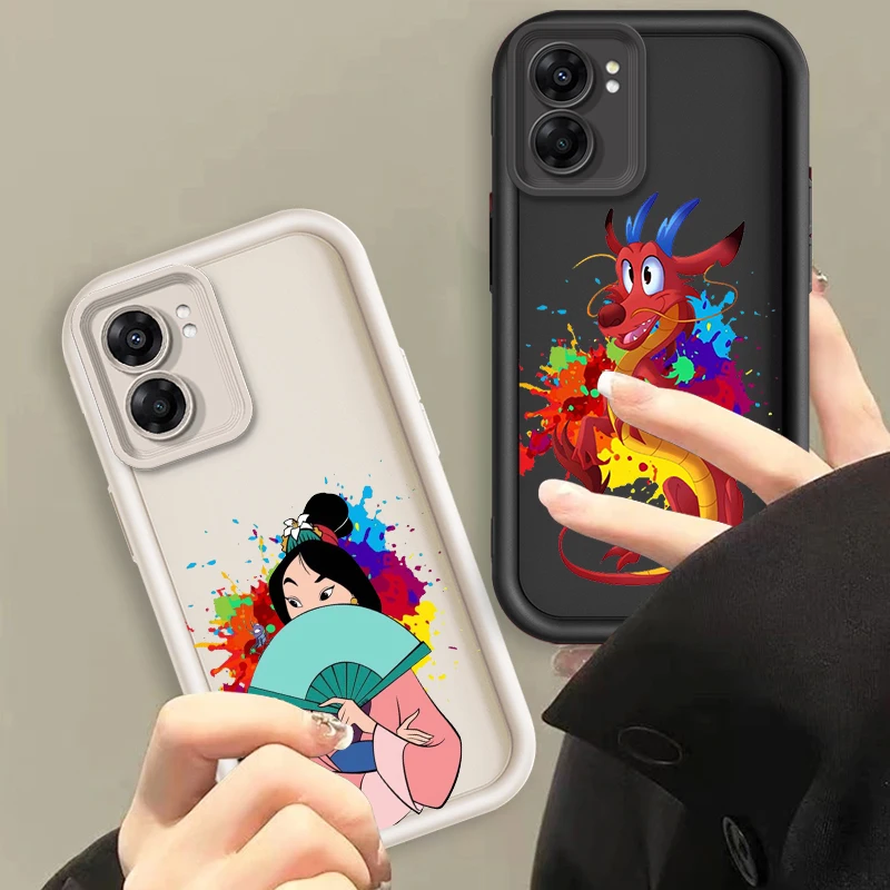 Disney Mulan Art Cool Eye Ladder For OPPO Find X5 X3 A58 A57 A55 A53 A54 A92 A74 A78 A98 A16 A94 A76 A72 5G Funda Phone Case