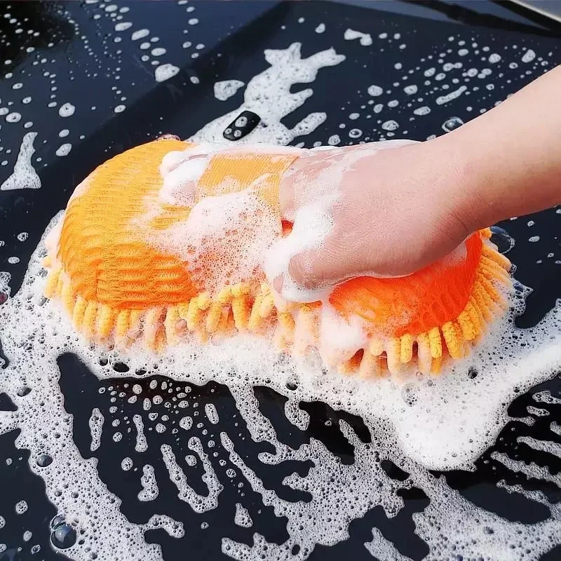 

Car Cleaning Brush Cleaner Tools Microfiber Car Washer Sponge Cleaning Washing Towel Auto Gloves Car Washing Accessories