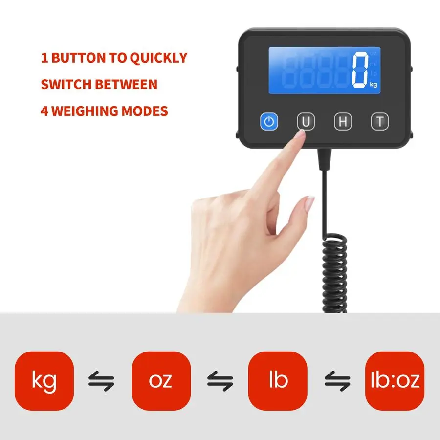 Waga pocztowa, wytrzymała waga pocztowa do pakietów o udźwigu 200 kg, duża waga do wagiowania przesyłek, przemysłowa, dla małych firm, do pralni