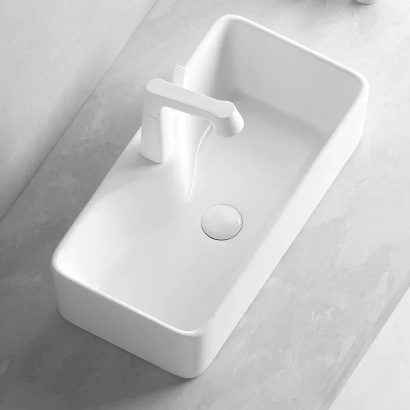 Large Deep Ceramic Vessel Sink Anti Splash Bathroom Vanity Basin Balcony Laundry Wash Hand Basin Household
