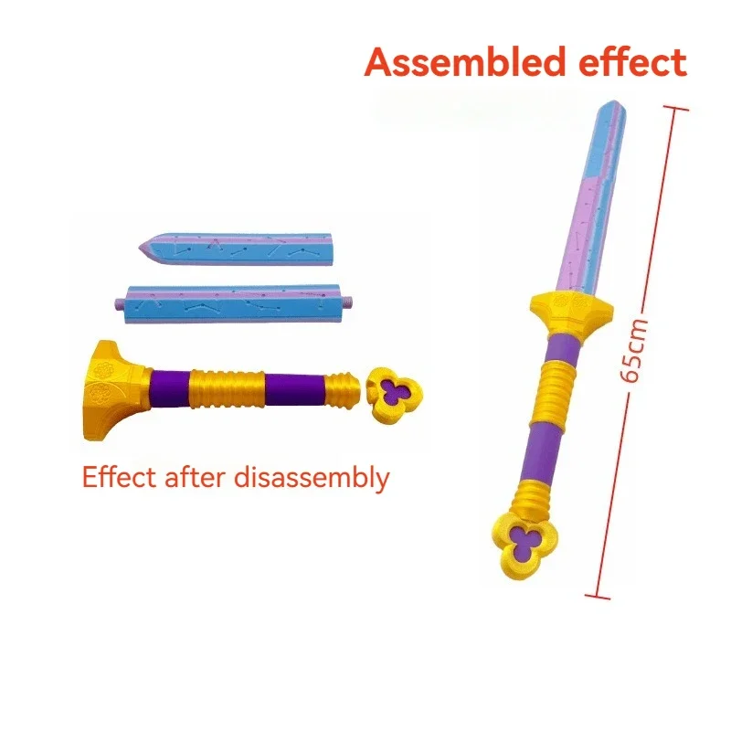 Neue montiert Kpop Rumi Schwert Cosplay Prop mit Symbol Outfit für Frauen Männer Kinder Halloween Karneval Kostüm Werkzeuge Zubehör